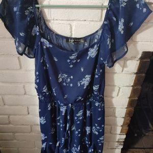 Blue Floral Dress